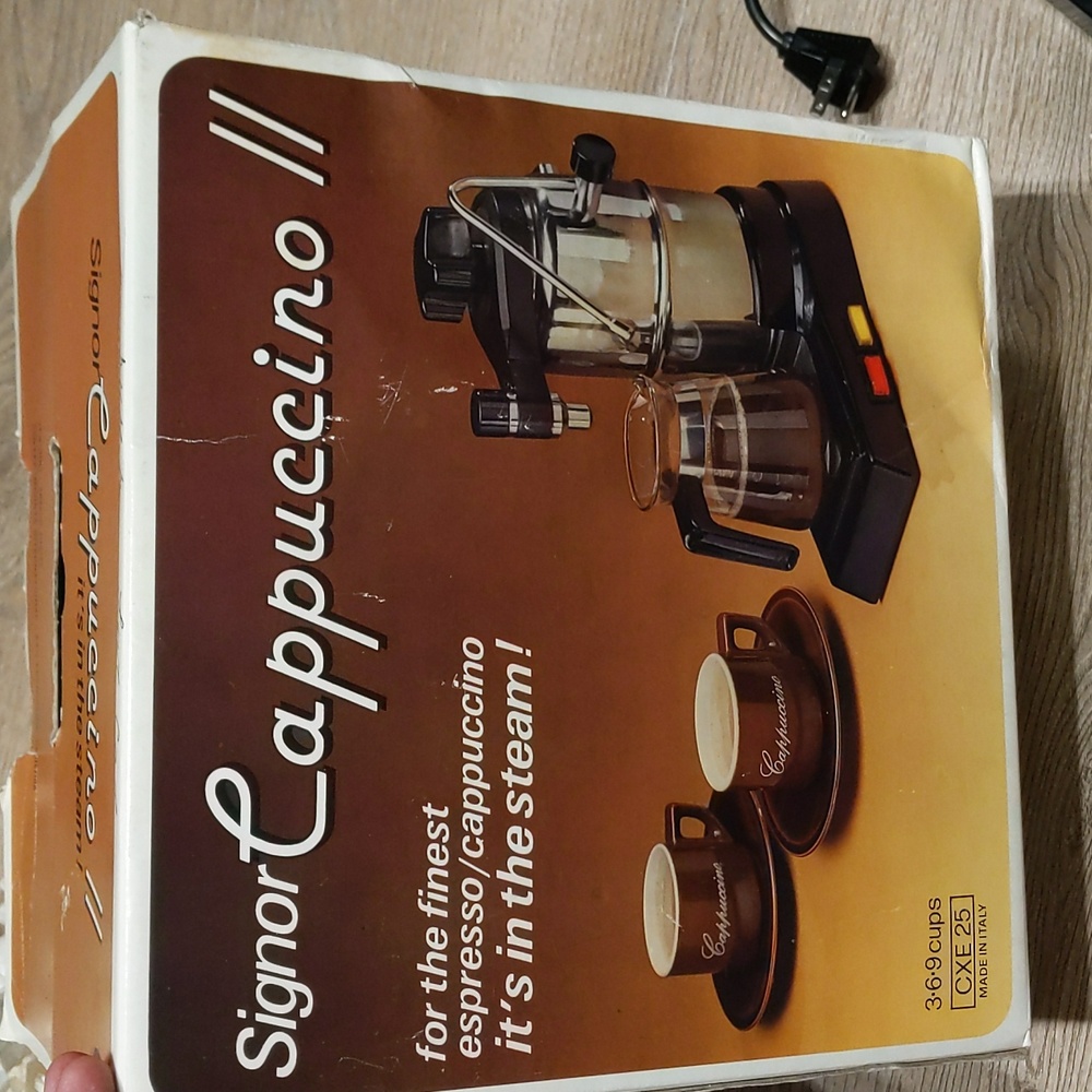 Antique Signor Cappuccino Machine set - Picture 7 of 8